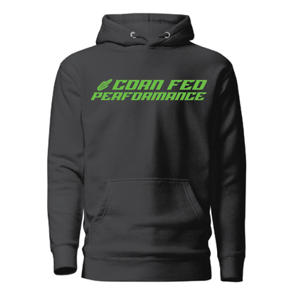 Corn Fed Pullover Hoodie with Green decal