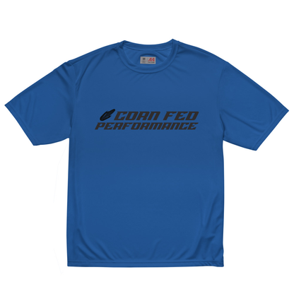 Men's short sleeve blue Corn Fed Performance shirt