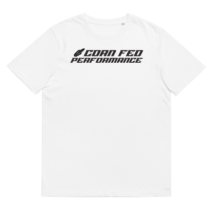 Men's short sleeve white Corn Fed Performance shirt