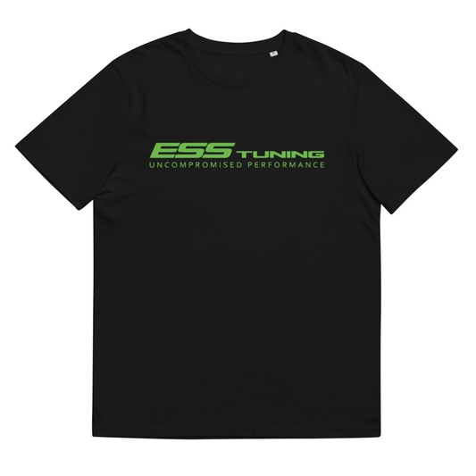 Men's short sleeve ESS Tuning shirt w poison green print