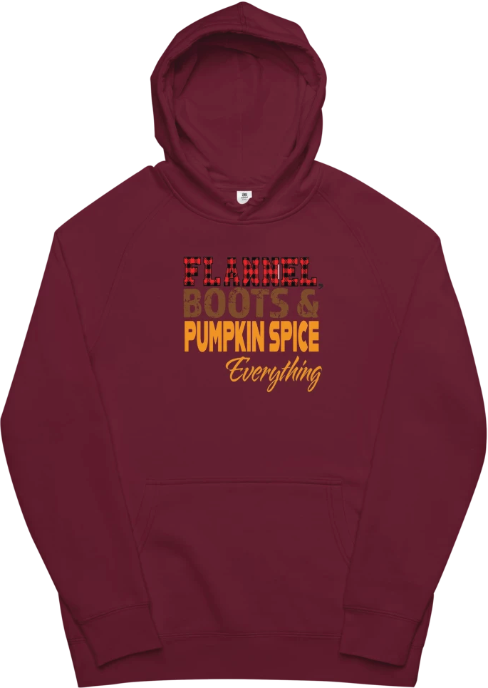 Hoodie with fall print