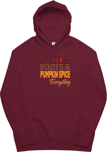 Hoodie with fall print