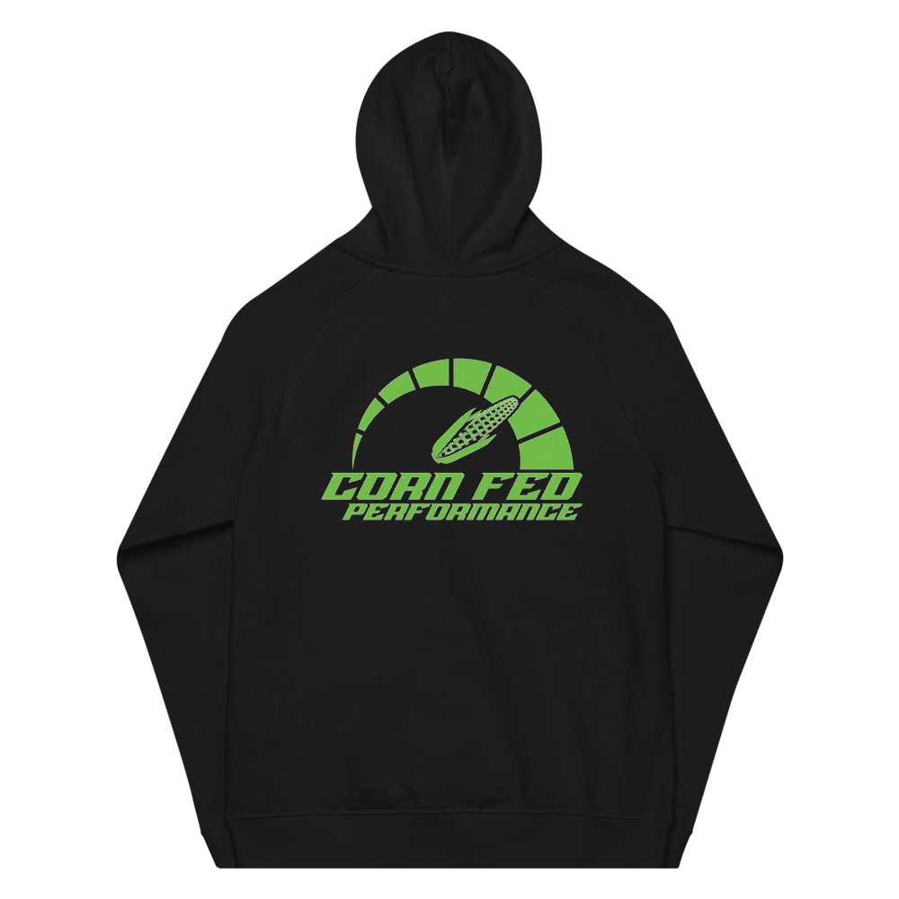 Corn Fed Pullover Hoodie with Green decal