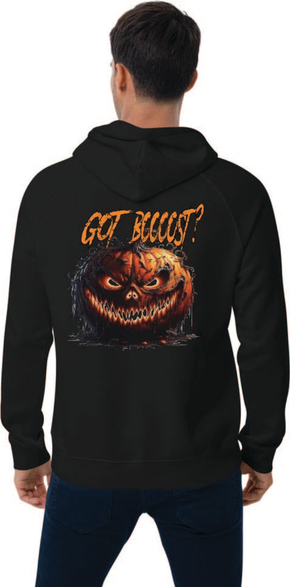 Halloween hoodie with Corn Fed Print