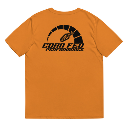 Men's short sleeve orange Corn Fed Performance shirt