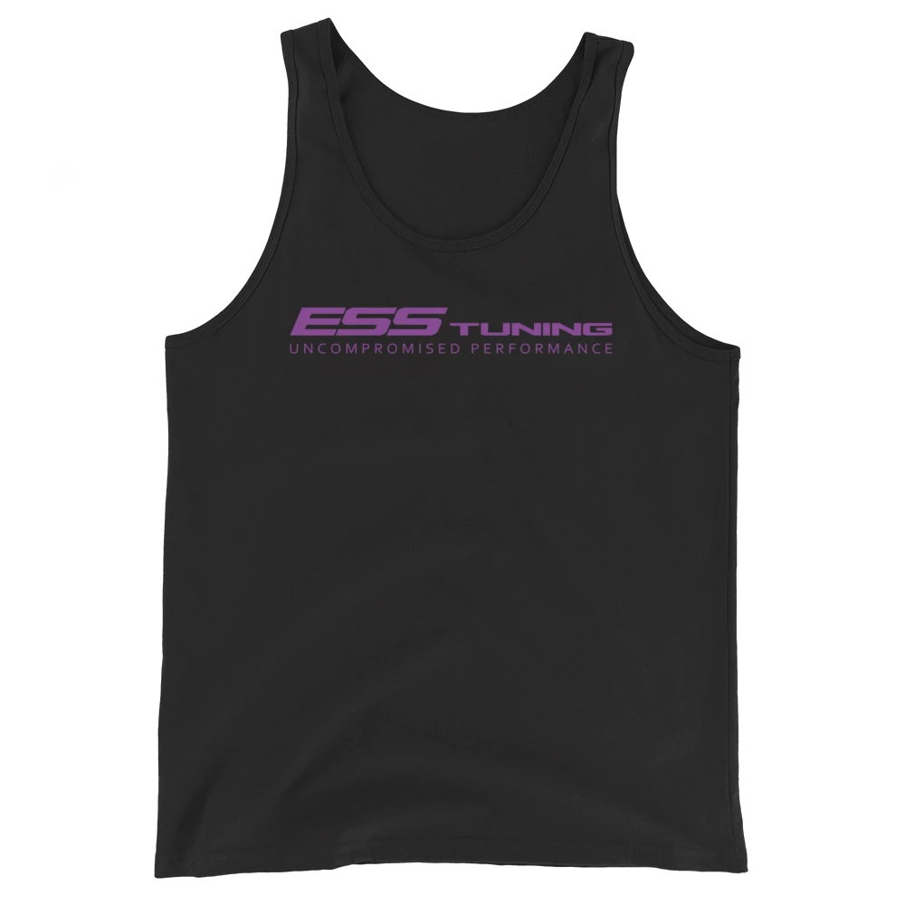 Men's tank top with purple print