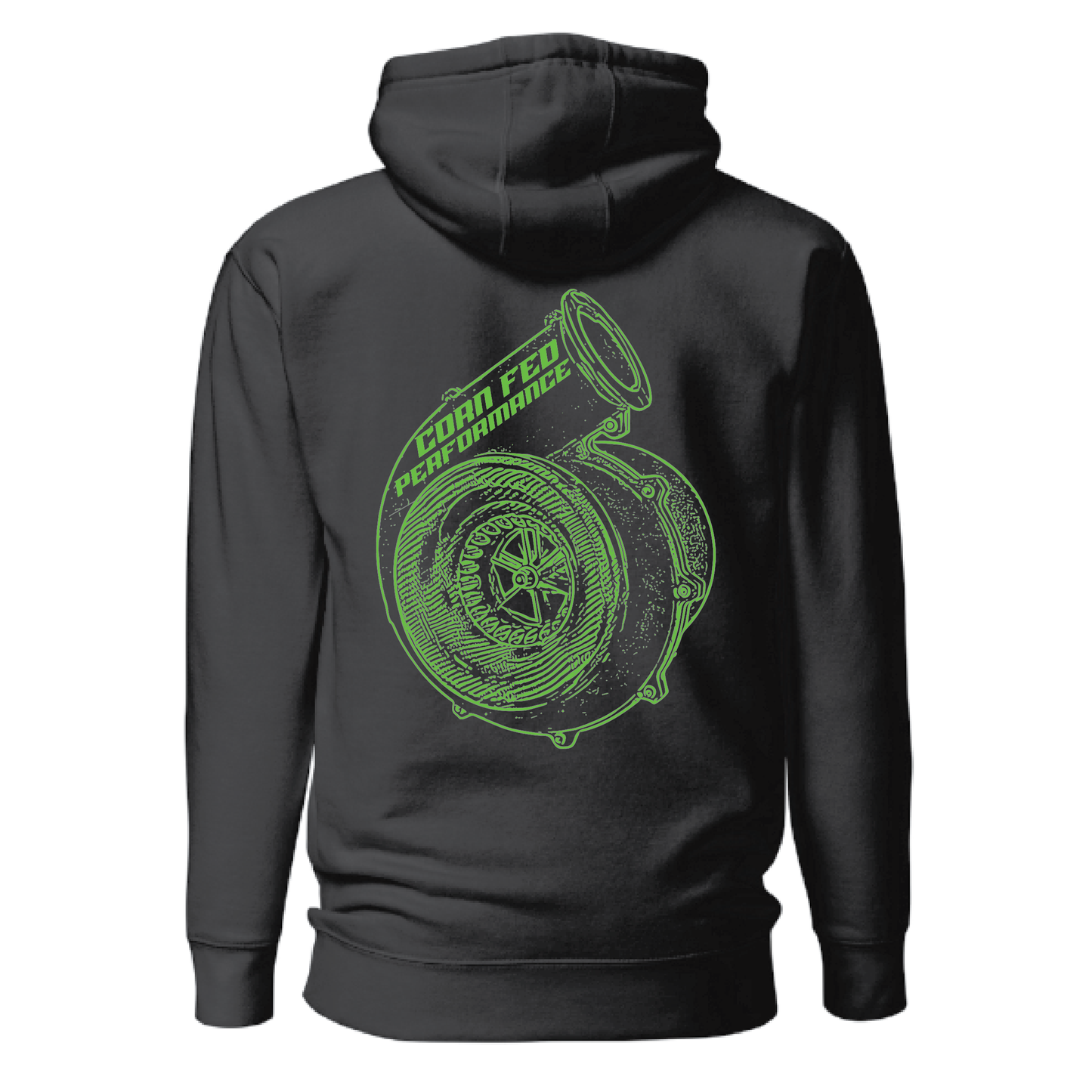 Corn Fed Pullover Hoodie with Green decal