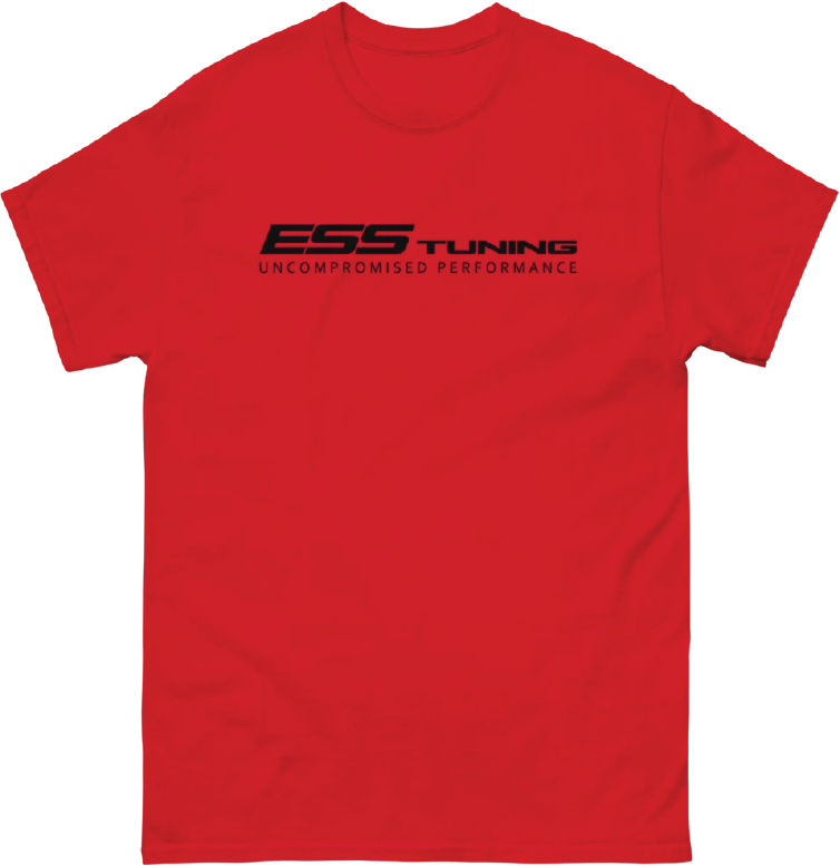 Men's red short sleeve ESS Tuning shirt