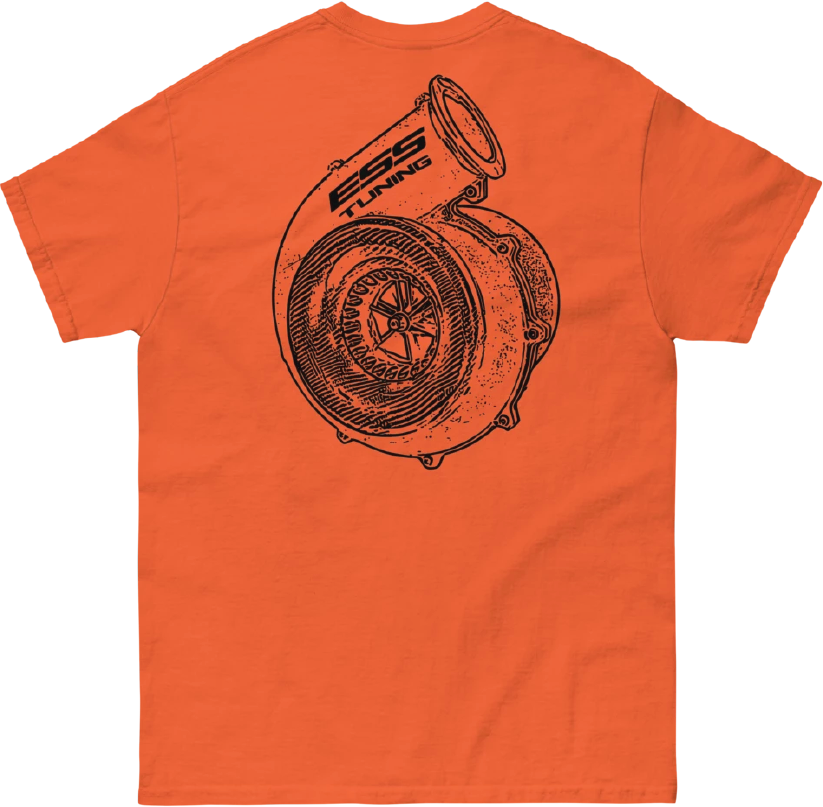 Men's short sleeve orange ESS Tuning shirt