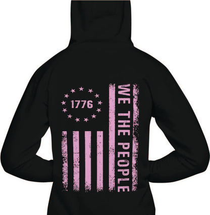 Hoodie with We The People print in Pink.