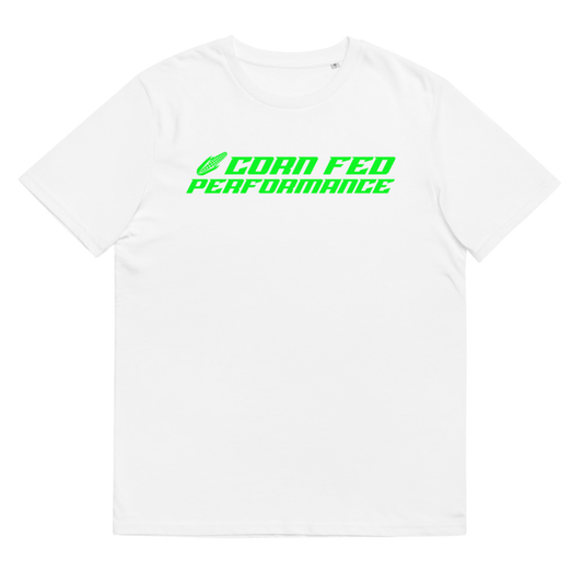 Men's short sleeve white Corn Fed Performance shirt