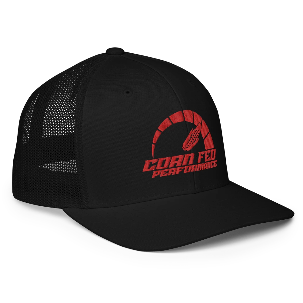 Black snapback with red CF decal