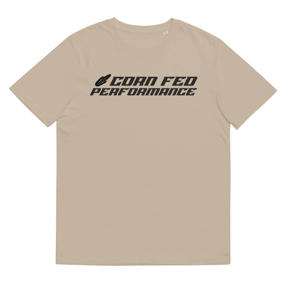 Men's short sleeve Corn Fed Performance shirt in Stone Grey