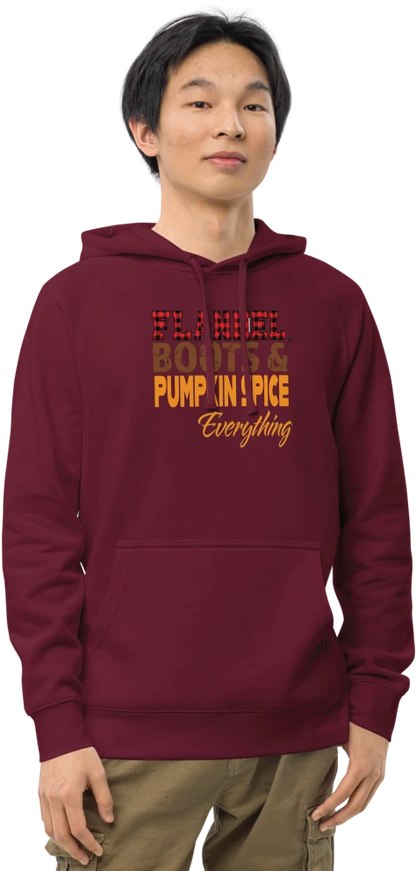 Hoodie with fall print