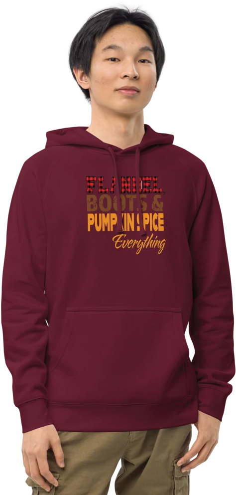 Hoodie with fall print